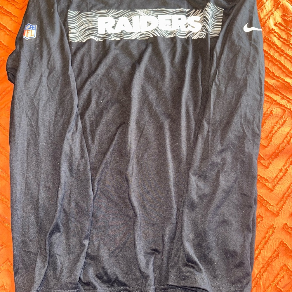 Nike Black Raiders Long Sleeve Tee